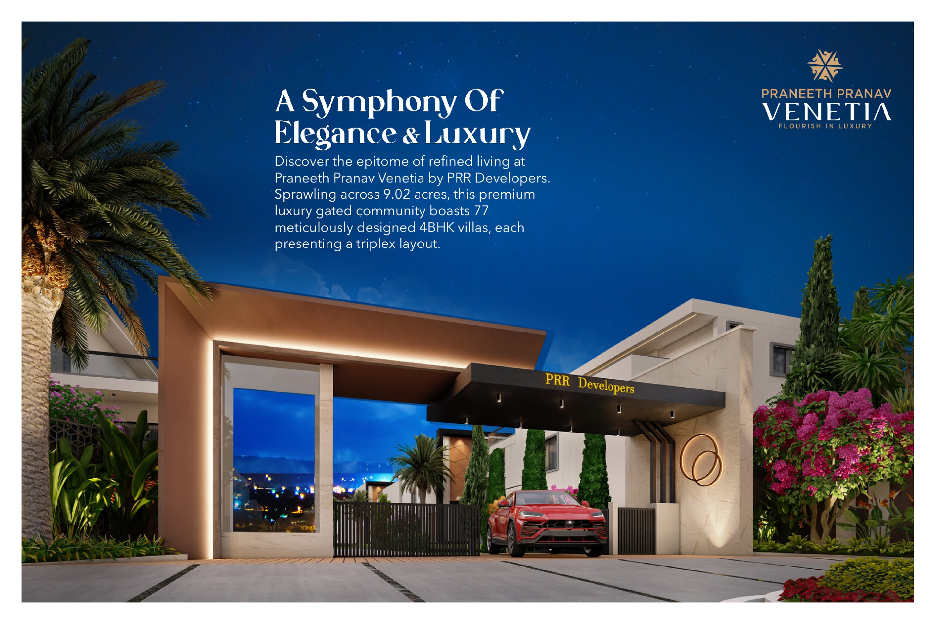 Buy Praneeth Pranav Venetia Villas in Mokila, Hyderabad Hyderabad - Photo 1 | Book Site Visit